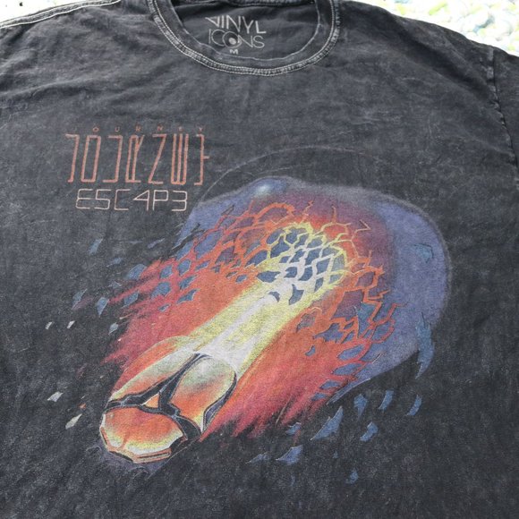 Journey Band Shirt Medium Acid Washed T-Shirt 2019 Escape Don’t Stop Believin - Picture 4 of 7